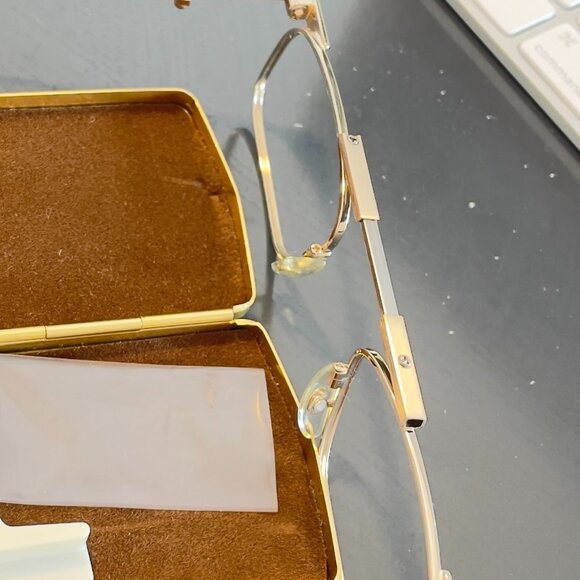 NEW SlimFold Kanda of Japan Folding Eyeglasses w/ Case in SILVER - Picture 7 of 12